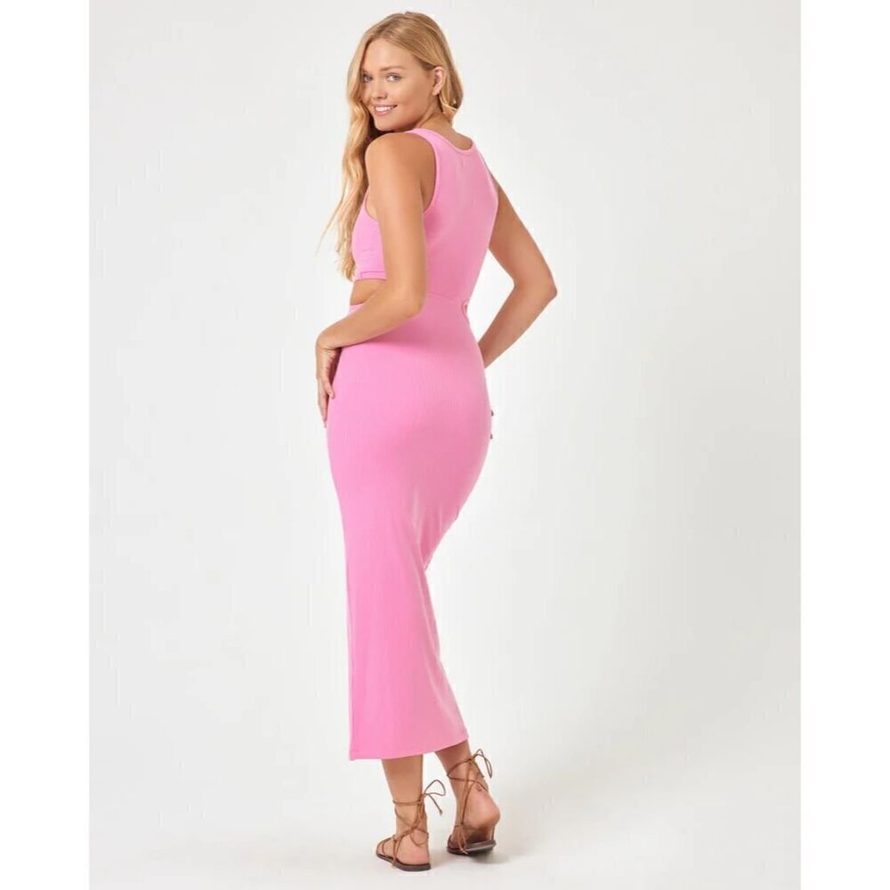 L*SPACE Skyler Cover-Up Dress in Guava Size Small - Picture 12 of 13